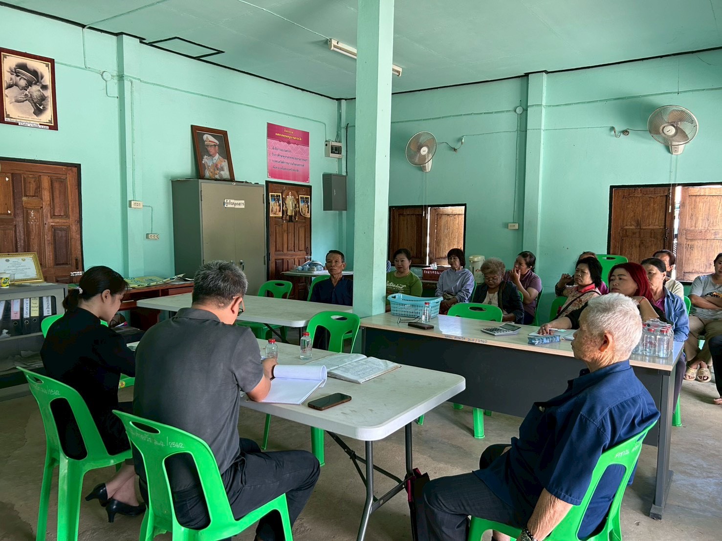 🔊🔊สพอ.วังเหนือ : ติดตามการดำเนินงานศูนย์จัดการ กองทุนชุมชนบ้านค่ายวัง หมู่ที่ 4 ตำบลวังแก้ว อำเภอวังเหนือ จังหวัดลำปาง